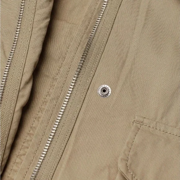 H&M box  Utility Jacket in Khaki 100% cotton size small - Picture 3 of 11